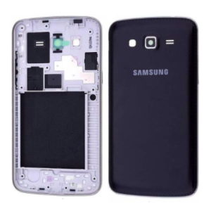 Samsung Galaxy (G7102-G7106) Kasa Kapak (Çift Simli)-Siyah